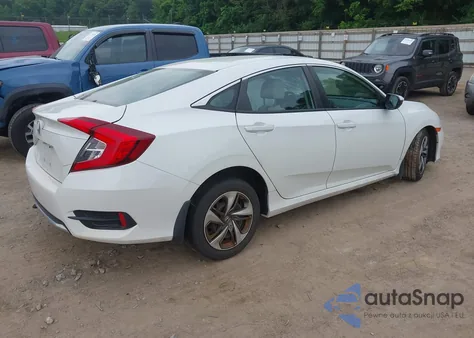 2020 Honda Civic Lx из США, поврежденный, VIN 19XFC2F66LE021813